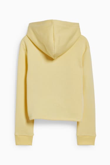 Enfants - SmileyWorld - sweat à capuche - à fleurs - jaune clair