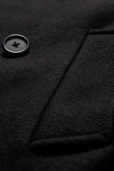 Home - Abric - mescla de llana verge - negre