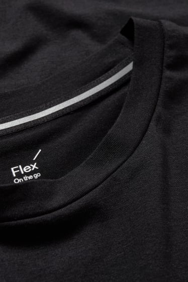 Hombre - Pack de 2 - camisetas - Flex - LYCRA® - negro