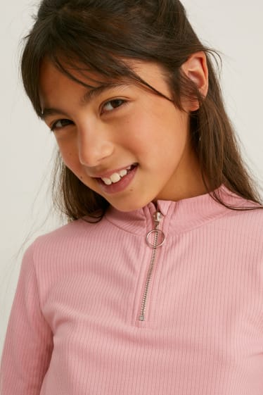 Enfants filles - Haut à manches longues - rose