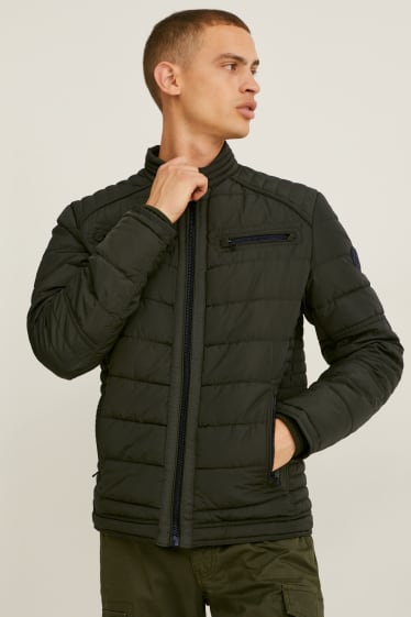 Men - Quilted jacket - dark green