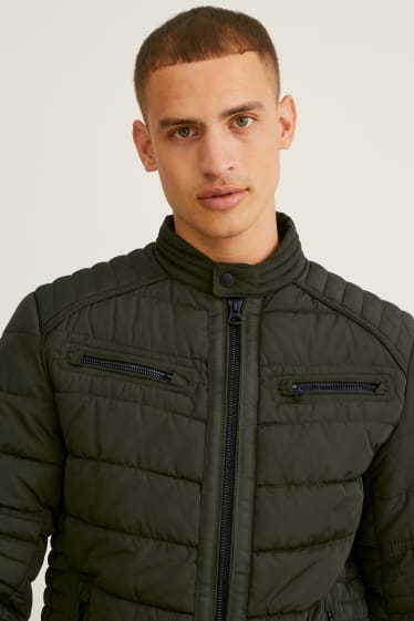 Men - Quilted jacket - dark green