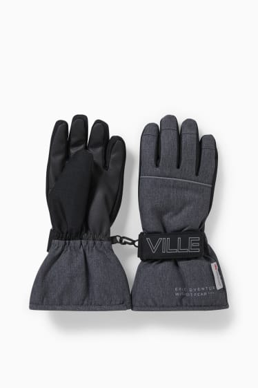Children - Ski gloves - gray-melange