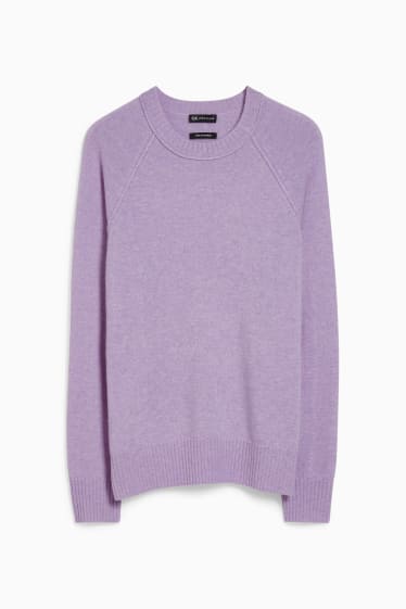 Donna - Maglione in cashmere - viola melange