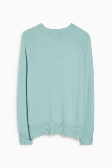 Damen - Kaschmir-Pullover - mintgrün