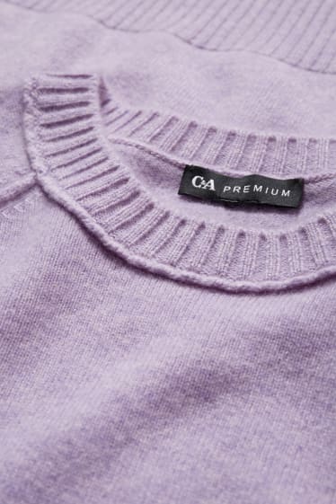 Donna - Maglione in cashmere - viola melange