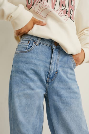 Kinder - Wide Leg Jeans - jeansblau