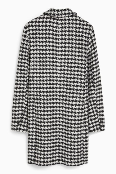 Women - Coat - check - black / white