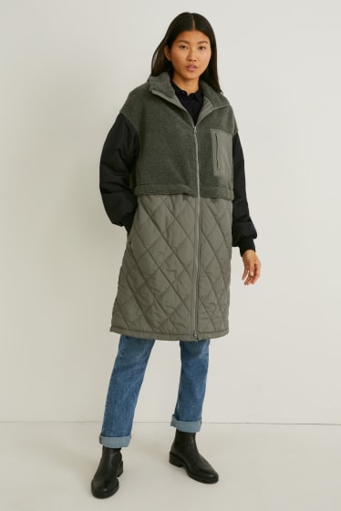 Women - Parka - recycled - dark green