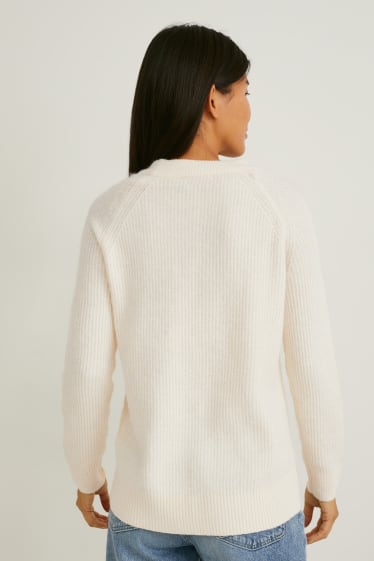 Femmes - Pull - blanc crème