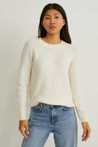 Femmes - Pull - blanc crème