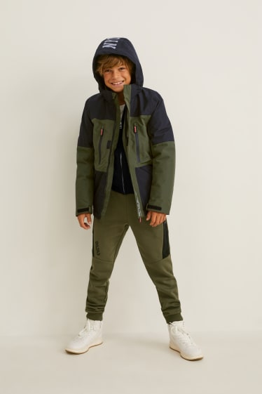 Children - Outdoor jacket with hood - dark green