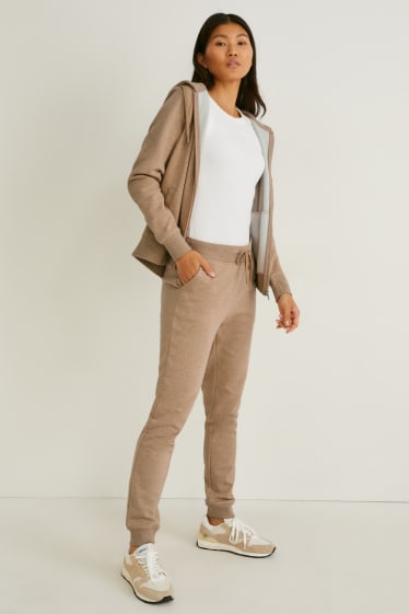 Damen - Jogginghose - beige-melange