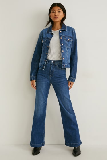 Femei - Loose fit jeans - talie înaltă - LYCRA® - denim-albastru