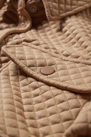 Donna - Shacket trapuntata - beige