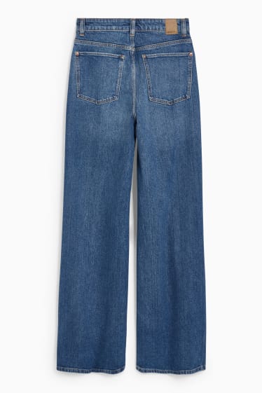 Women - Loose fit jeans - high waist - LYCRA® - denim-light blue