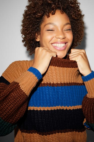 Teens & young adults - CLOCKHOUSE - jumper - brown / blue
