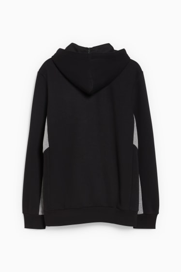 Hommes - Sweat à capuche - noir