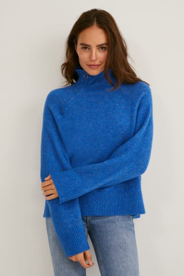 Women - Jumper - blue-melange