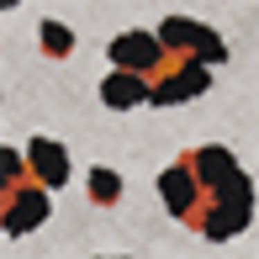 Women - Multipack of 7 - trainer socks with motif - animal skin pattern - beige-melange