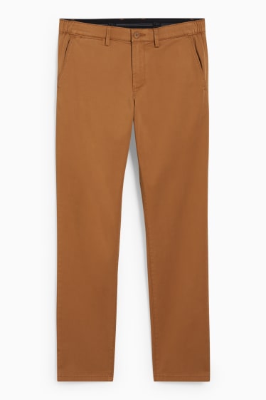 Men - Chinos - slim fit - Flex - LYCRA® - havanna