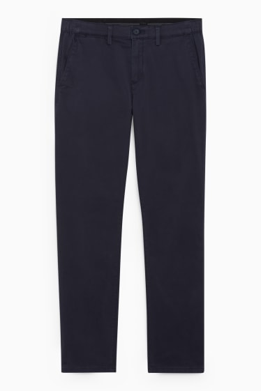 Hommes - Chino - coupe slim  - LYCRA® - bleu foncé