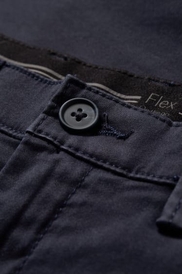 Hommes - Chino - coupe slim - LYCRA® - bleu foncé