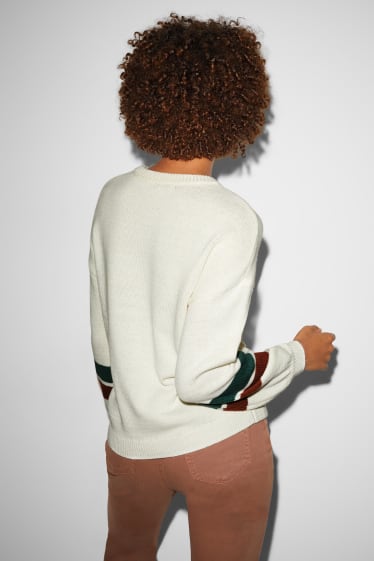 Kobiety - CLOCKHOUSE - sweter - kremowobiały