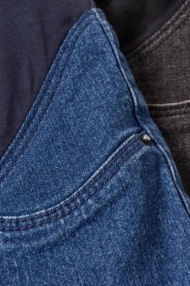 Kobiety - Wielopak, 2 pary - dżinsy ciążowe - jegging jeans - LYCRA® - dżins-niebieski
