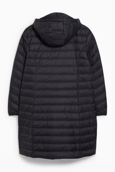 Women - Hooded down jacket - black