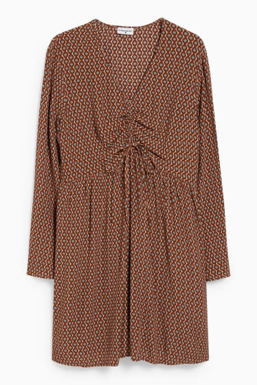 Donna - CLOCKHOUSE - vestito - fantasia - marrone