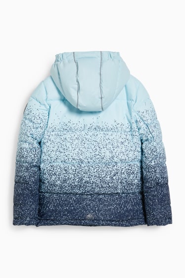 Enfants filles - Veste de ski à capuche - bleu clair