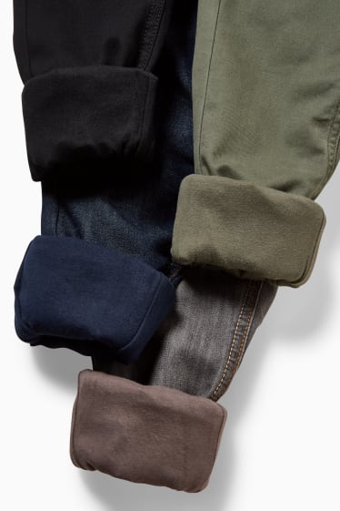 Nen - Paquet de 4 - straight jeans - texans tèrmics - verd fosc / negre
