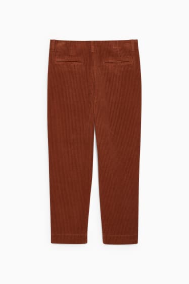 Hommes - CLOCKHOUSE - chino en velours côtelé - regular fit - marron