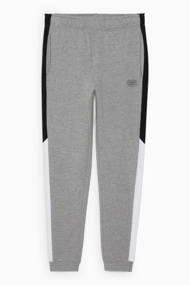 Hommes - CLOCKHOUSE - pantalon de jogging - gris clair chiné