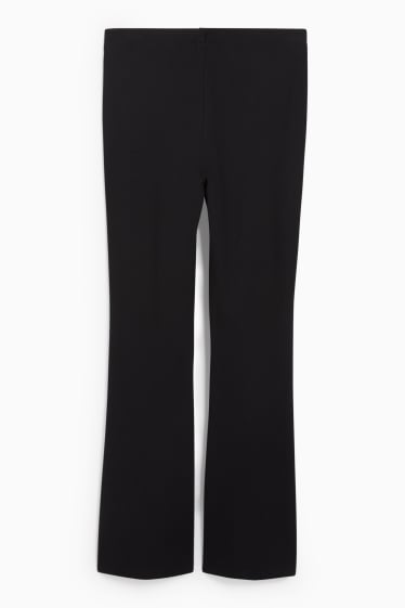 Ados & jeunes adultes - CLOCKHOUSE - pantalon en jersey - flared - noir