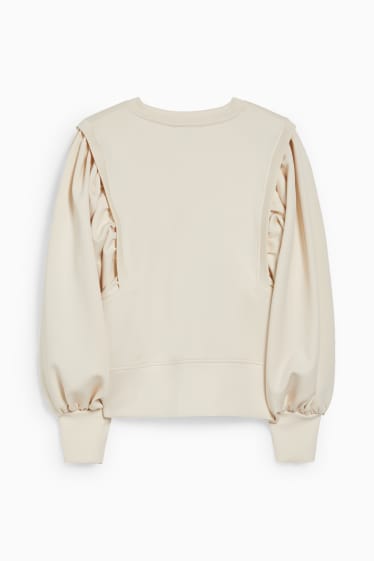 Dames - Sweatshirt - crème wit