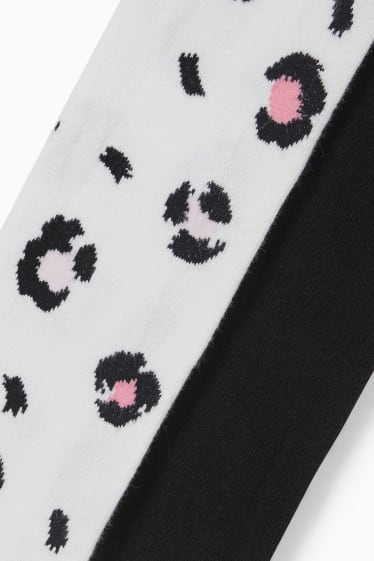 Kinder Mädchen - Multipack 2er - Strumpfhose - weiß / schwarz