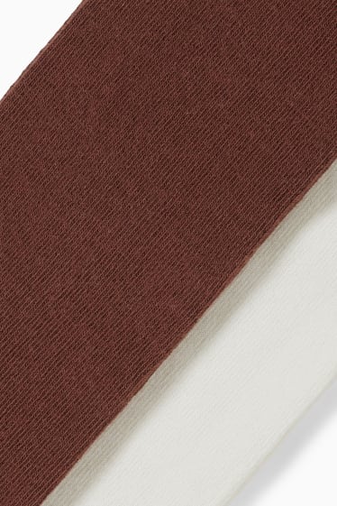 Children - Multipack of 2 - tights - brown / cremewhite