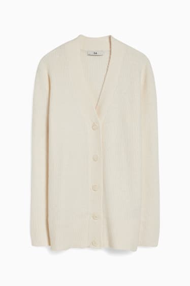 Donna - Cardigan basic - bianco crema