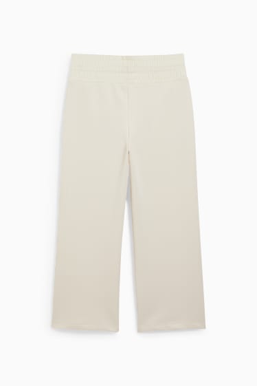 Mujer - Pantalón de punto - regular fit - blanco roto
