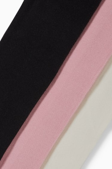 Children Girls - Multipack of 3 - tights - black