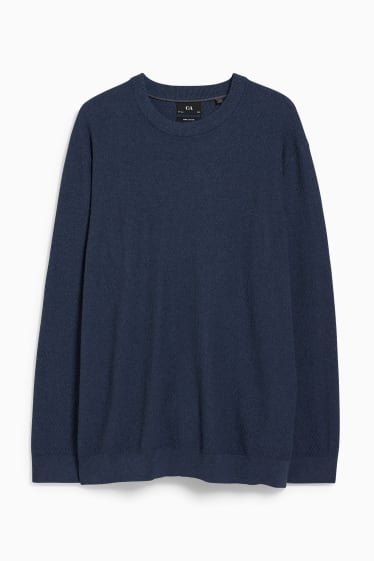 Uomo - Maglione - cotone Pima - blu scuro