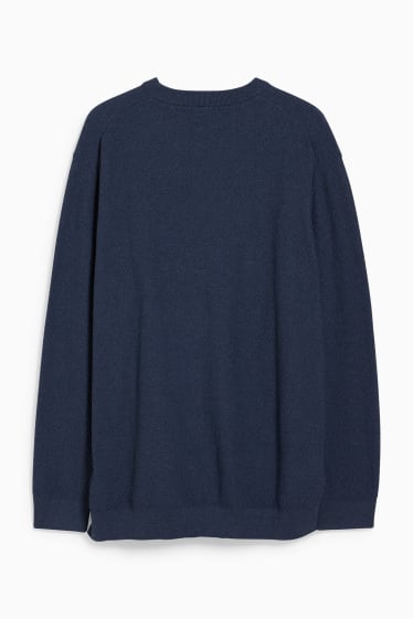 Uomo - Maglione - cotone Pima - blu scuro