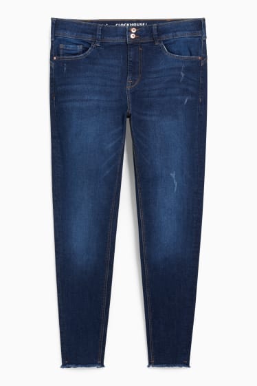 Dospívající a mladí - CLOCKHOUSE - skinny jeans - mid waist - LYCRA® - džíny - modré