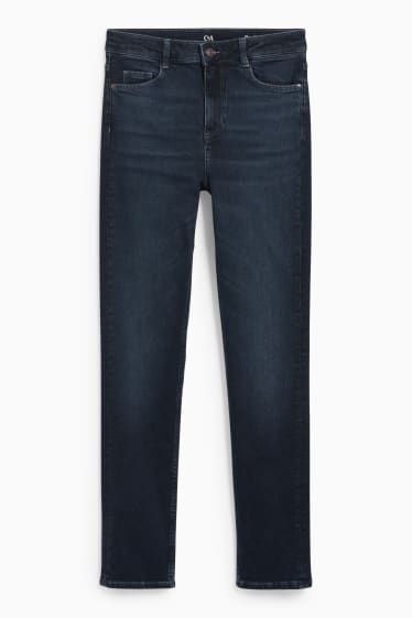 Dona - Slim jeans - high waist - texà blau fosc