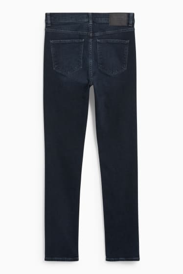 Damen - Slim Jeans - High Waist - dunkeljeansblau