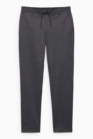 Hombre - Pantalón de vestir - colección modular - slim fit - Flex - LYCRA® - gris oscuro