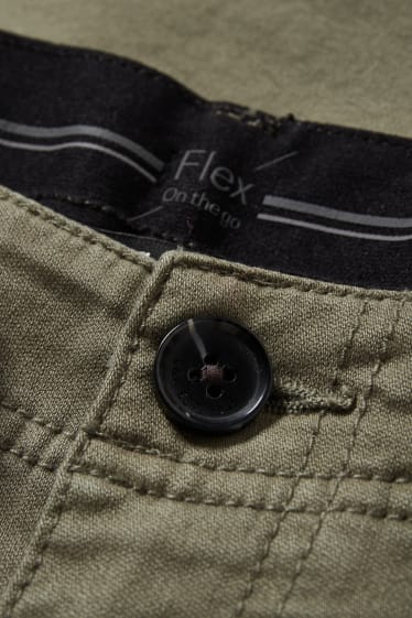 Hommes - Pantalon cargo - tapered fit - Flex - LYCRA® - vert clair