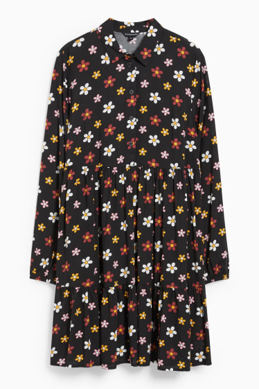 Femmes - CLOCKHOUSE - robe - à fleurs - noir